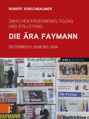 cover image of Zwischen Krisenbewältigung und Stillstand. Die Ära Faymann